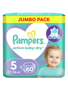 Подгузники Pampers active baby-dry 11-16кг, 60шт