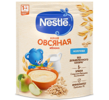 Каша молочная детская Nestle Овсяная Яблоко с 5 месяцев, 200г