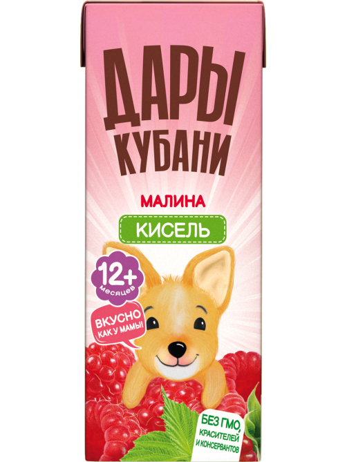 Кисель Дары Кубани малиновый, 200мл
