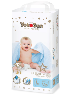 Подгузники-трусики YokoSun Premium L 9-14кг, 44шт