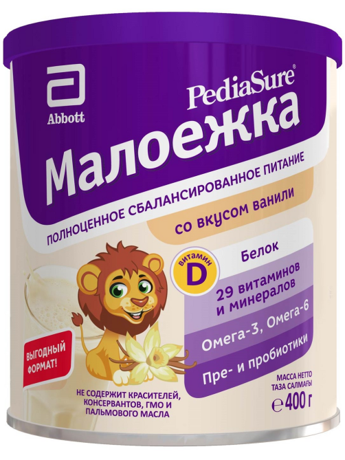 Смесь детская PediaSure Малоежка Ваниль с 12 месяцев, 400г