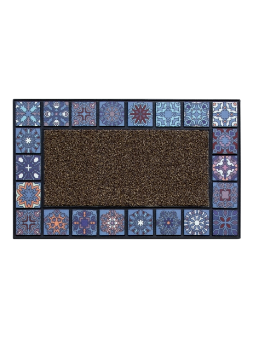 Коврик придверный Attribute Mosaic Quadro, 76 х 45см