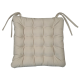 Сидушка 23rd Avenue Herringbone с тафингом кремовая, 38 x 38см