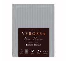 Простыня Verossa Silver Moon на резинке страйп-сатин, 200 x 200см