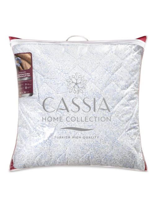 Подушка Cassia альпийский лен и хлопок, 70 x 70см