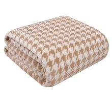 Плед Tessolo Home Пье-де-Пуль микровелюр бежевый, 150 x 200см