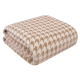 Плед Tessolo Home Пье-де-Пуль микровелюр бежевый, 150 x 200см