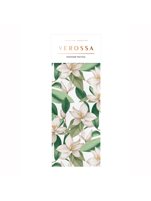 Полотенце Verossa Gen Магнолия кухонное 100% хлопок, 40 x 70см