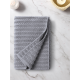 Полотенце Verossa Pique Texture Графит махровое 430г, 70 x 140см