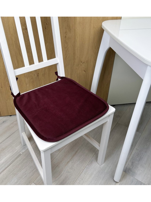 Сидушка 23rd Avenue Herringbone плоская ягодная, 38 x 38см