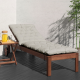 Матрас для шезлонга 23rd Avenue серый с тафтингом, 60 x 190см