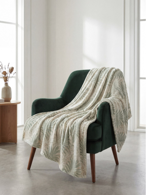 Плед Tessolo home Риеско микровелюр 200г бежевый, 150 х 200см