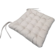 Сидушка 23rd Avenue Herringbone с тафингом кремовая, 38 x 38см