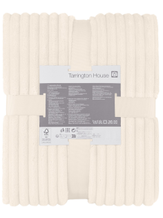 Tarrington House Плед Print фланелевый бежевый, 150 x 200см