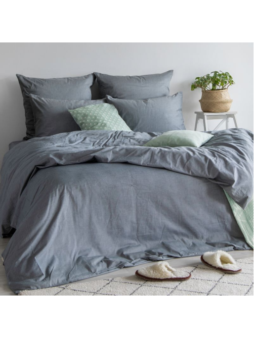 Пододеяльник Verossa Melange Indigo, 200 х 220см
