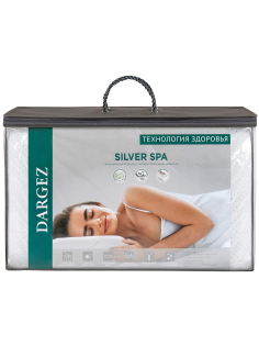 Подушка Dargez Silver Spa эргономичная, 38 х 58 х 13см