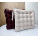 Сидушка 23rd Avenue Herringbone с тафингом кремовая, 38 x 38см