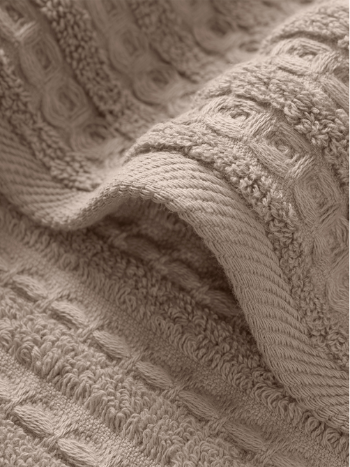 Полотенце Verossa Pique Texture Кофе махровое 430г, 70 x 140см