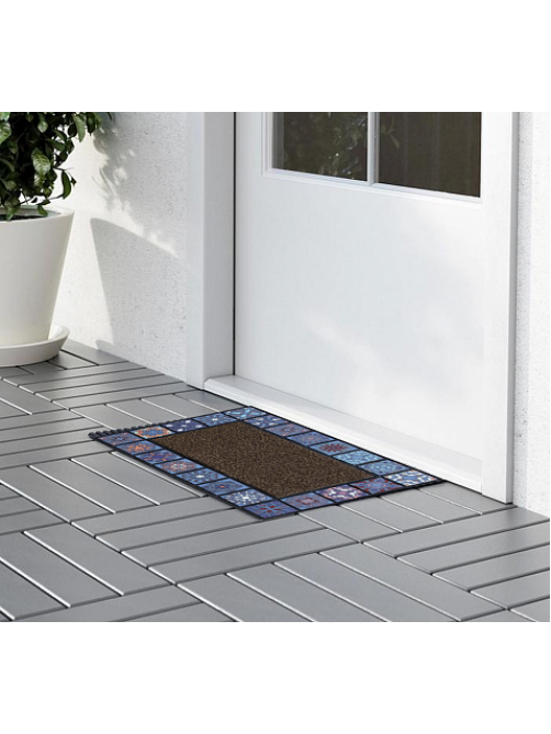 Коврик придверный Attribute Mosaic Quadro, 76 х 45см