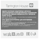 Tarrington House Сидушка белая-голубая-коричневая с тафтингом 200г, 40 x 40см