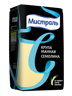Крупа манная Мистраль Семолина, 450г
