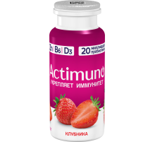 Напиток кисломолочный Actimuno клубника 1.5%, 95г
