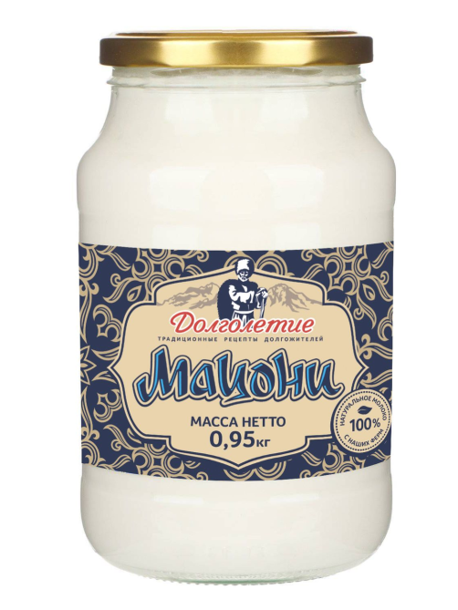 Продукт Долголетие Мацони кисломолочный 3.6-4.2%, 950г