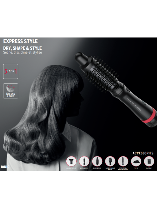 Фен-щетка Rowenta Karl Lagerfeld CF635LF0