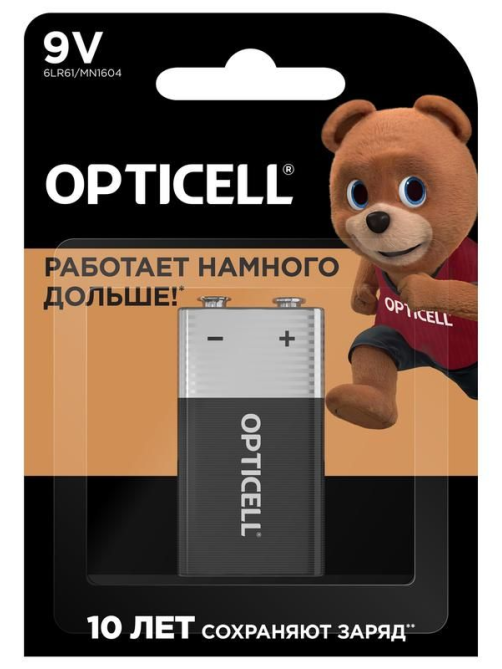 Батарейки Opticell Basic 9V