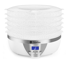Сушка для фруктов и овощей Gemlux GL-FD-01R 5 прозрачных поддонов, 33.3 х 35.5 х 26.5см