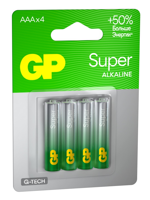 Батарейки GP Super AAA, 4шт