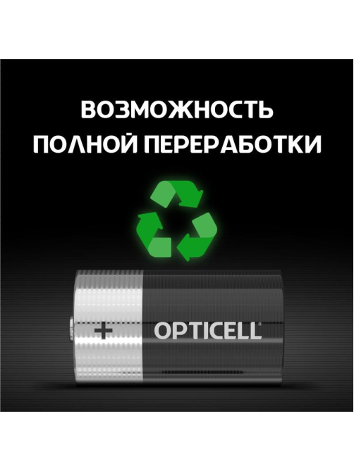 Батарейки Opticell Basic D, 2шт