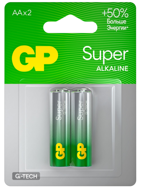 Батарейки GP Super AA, 2шт