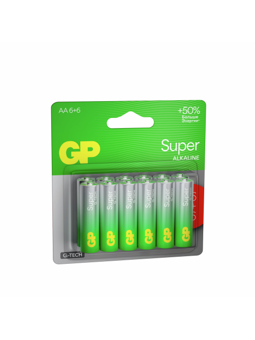 Батарейки GP Super LR6 AA, 12шт