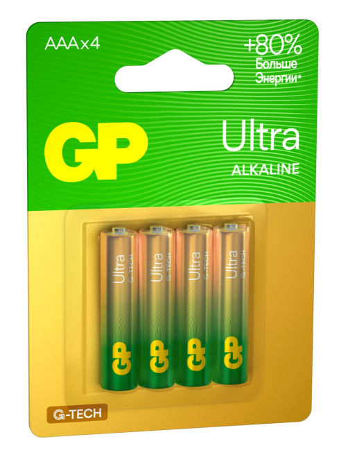 Батарейки GP Ultra G-Tech ААА, 4шт