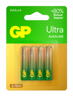 Батарейки GP Ultra G-Tech ААА, 4шт