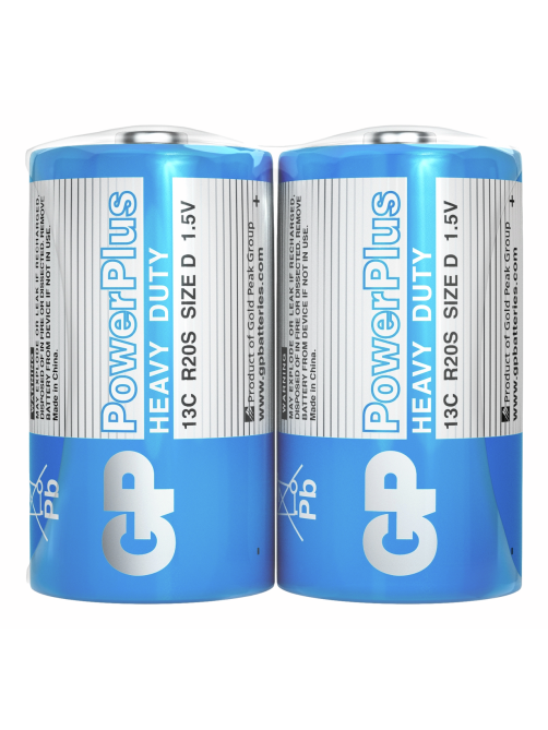 Батарейки GP Powerplus D, 2шт