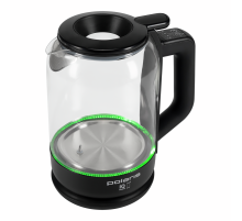Чайник стеклянный Polaris PWK 1712CGLD, 1.5л