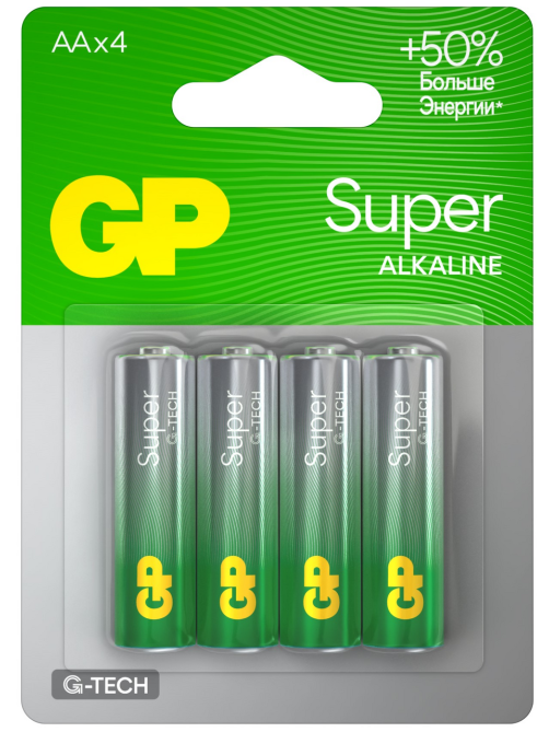 Батарейки GP Super AA, 4шт