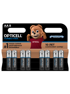 Батарейки Opticell Turbo Max АА, 8шт