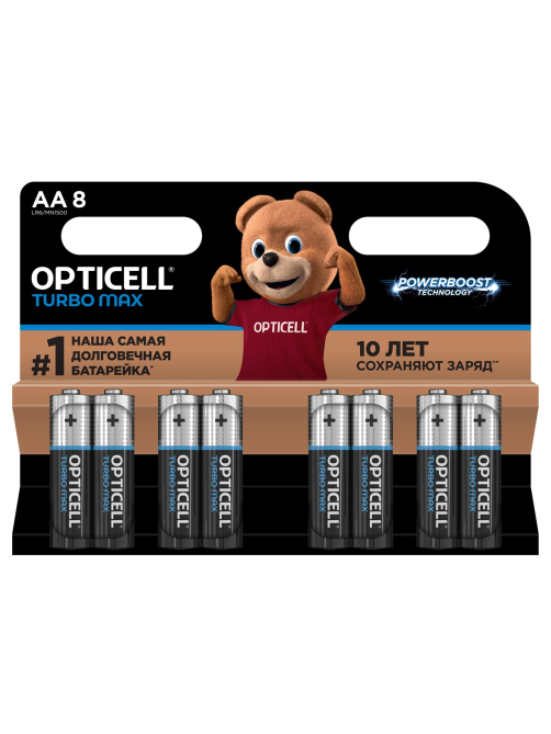 Батарейки Opticell Turbo Max АА, 8шт