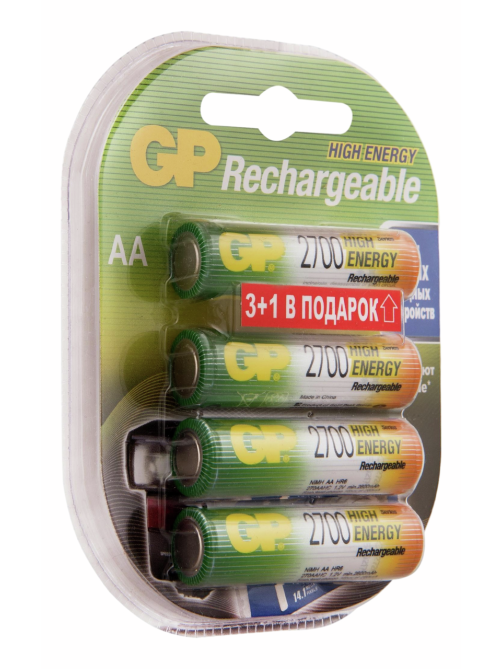 Аккумуляторы GP AA 2700мАч, 4шт
