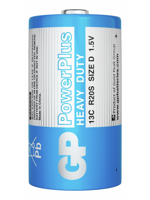 Батарейки GP Powerplus D, 2шт