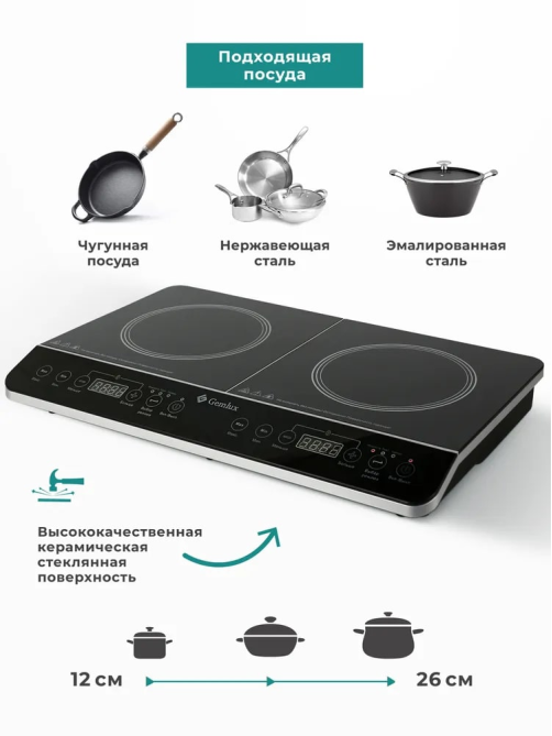 Плита индукционная Gemlux GL-IP-22L