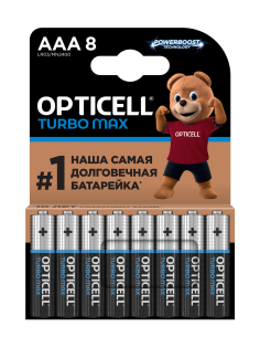 Батарейки Opticell Turbo Max ААА, 8шт