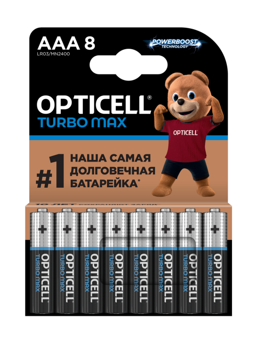 Батарейки Opticell Turbo Max ААА, 8шт