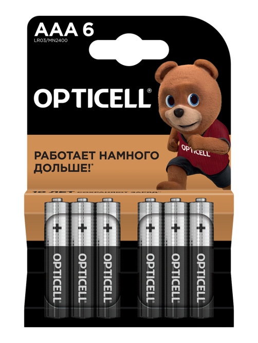 Батарейки Opticell Basic AAA, 6шт
