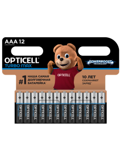 Батарейки Opticell Turbo Max ААА, 12шт