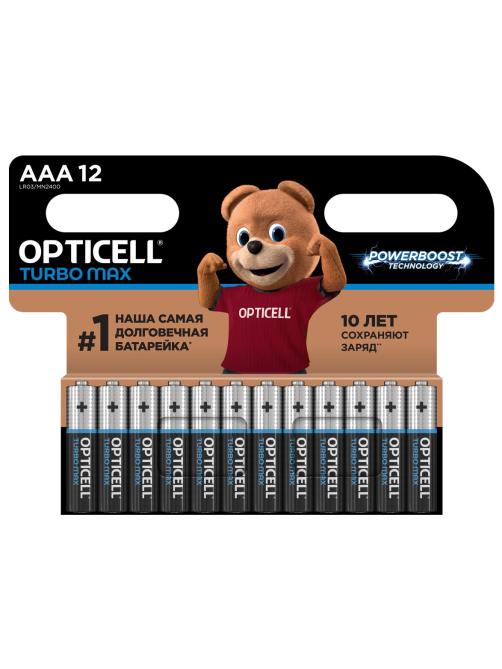 Батарейки Opticell Turbo Max ААА, 12шт
