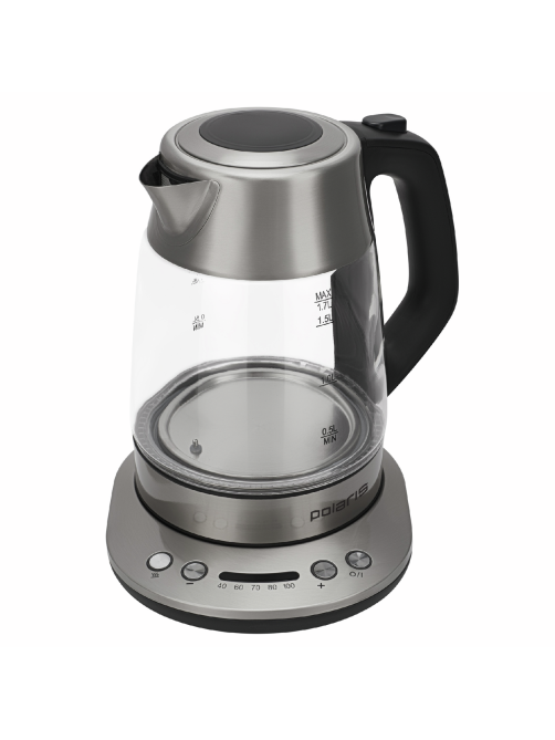 Чайник Polaris PWK 0507CAD стеклянный, 1.7л